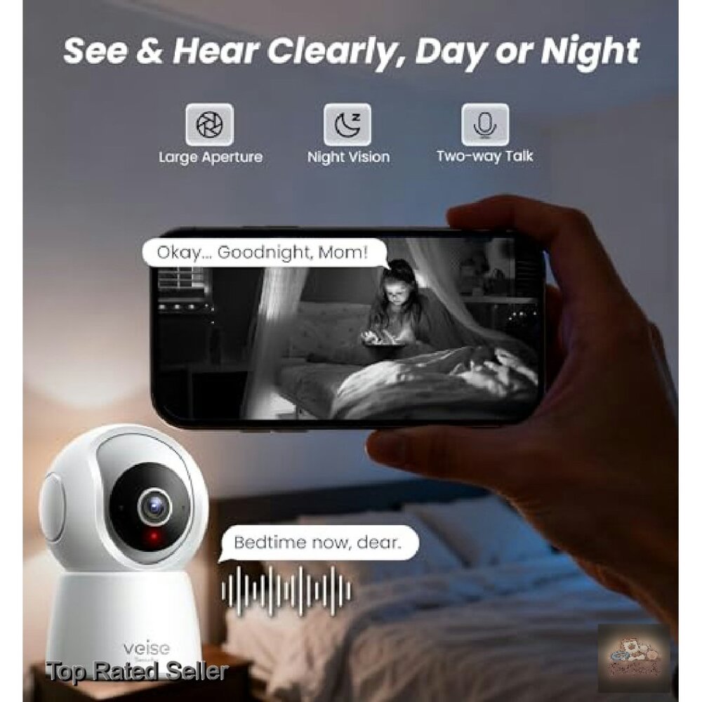 Indoor Security Camera 2k Resolution Motion Track… - image 7